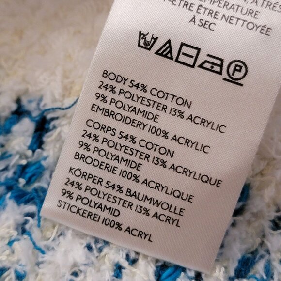 Free People Terry Towel Cardigan Womens M Grandma Vintage Whimsical Boho Hippie - Picture 6 of 9